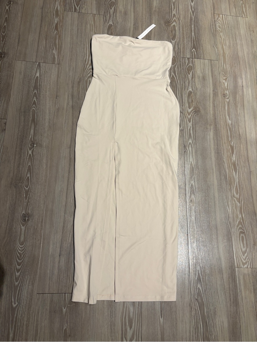 Susana Monaco Strapless Cream Column Dress
